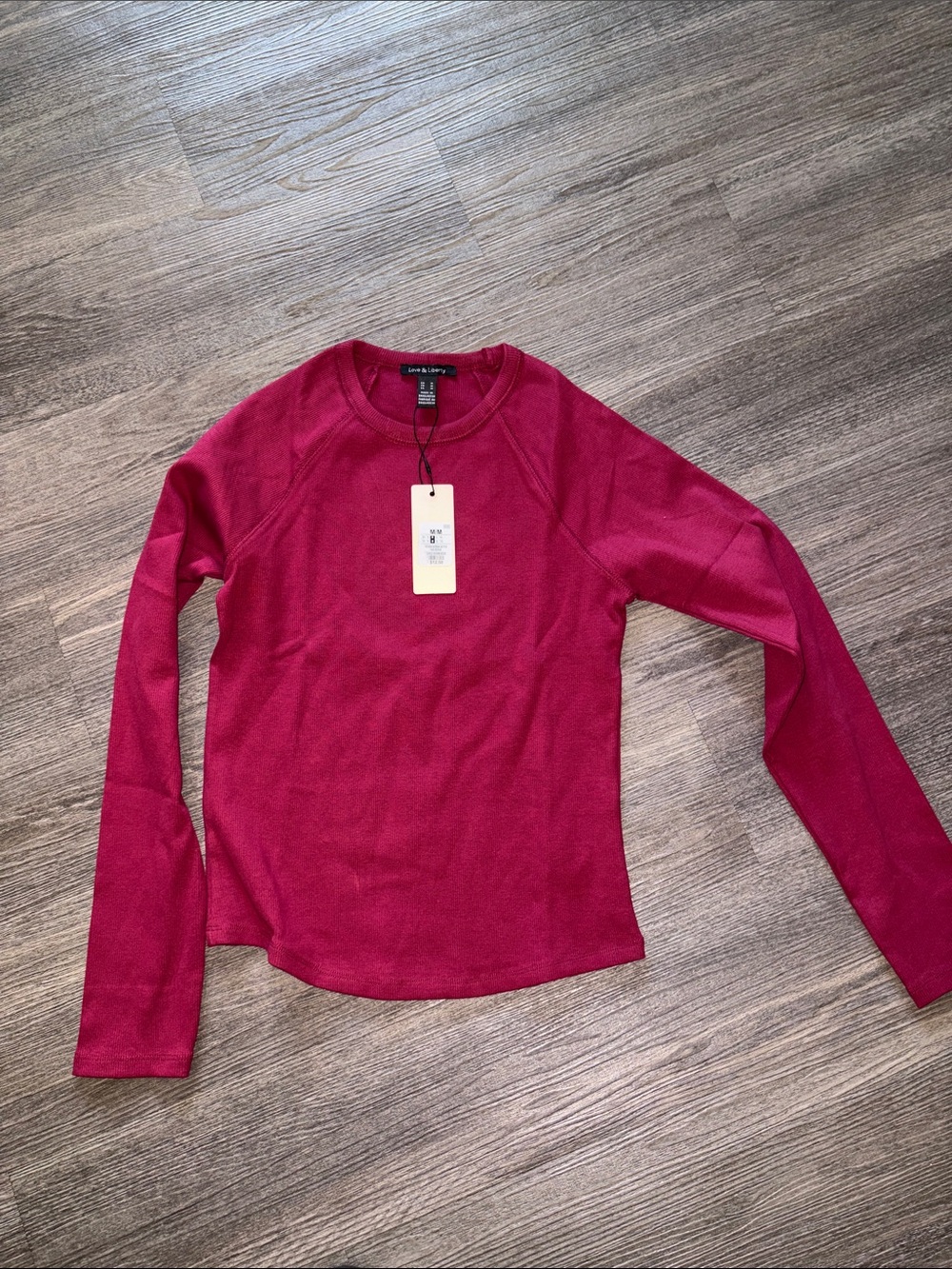 L.L.Bean Women's Long-Sleeve Crewneck Top — Berry